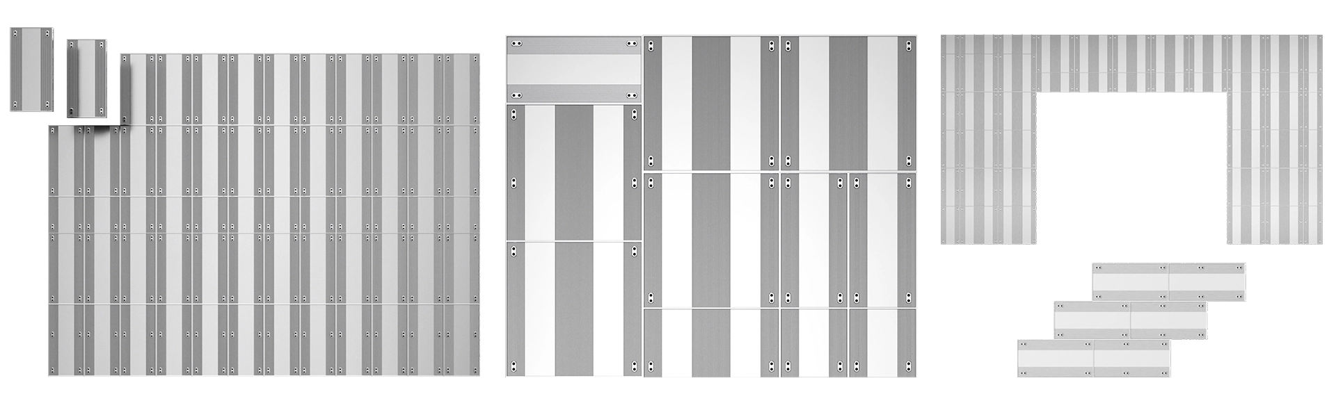Indoor permanent installation panels creative splicing-ip-f series (1)