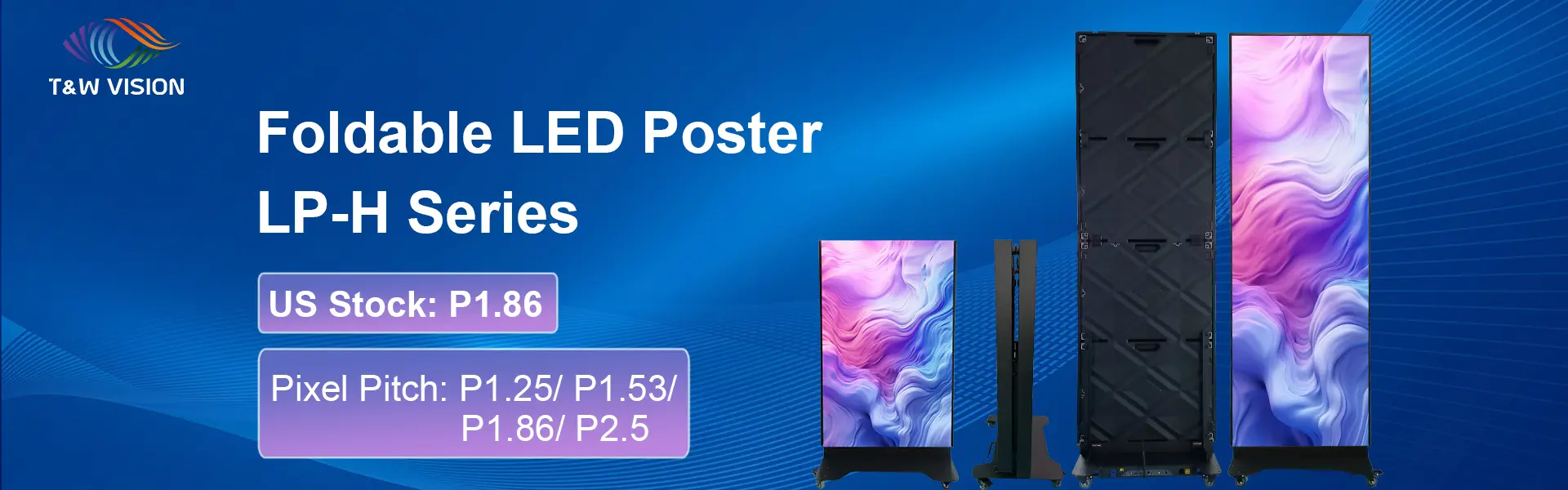 Foldable LED Poster LP-H banner 600