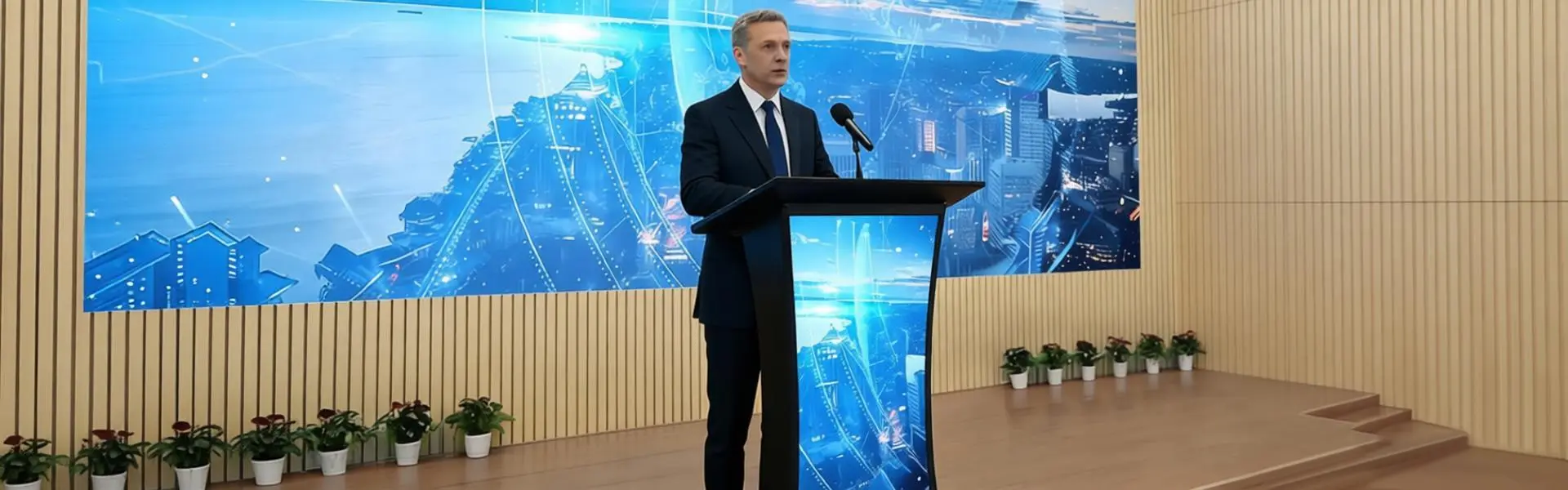 Podium LED Display banner 1920 600