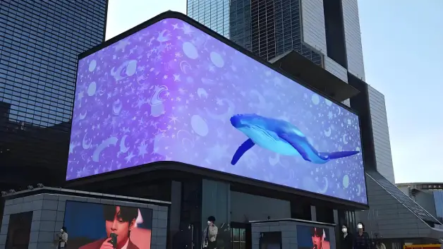 outdoor led billboards with 3D visual effects