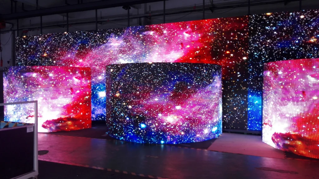 curved led video wall-trade show wall panels