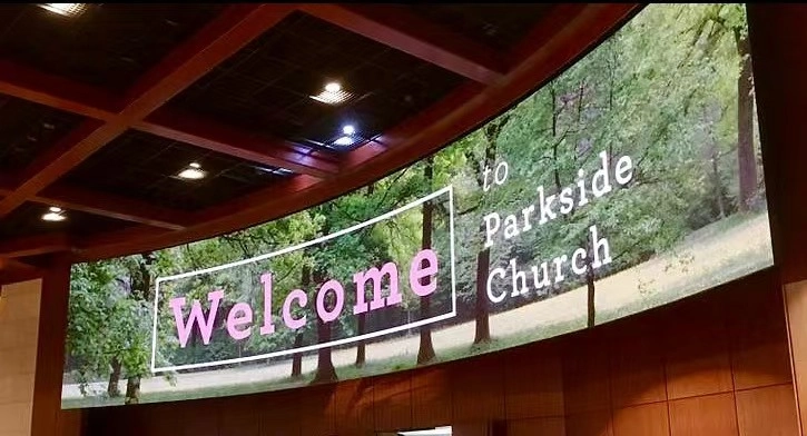 church usage led panels with curve