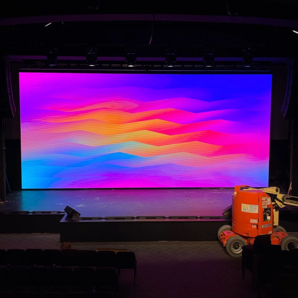 led video studio usage