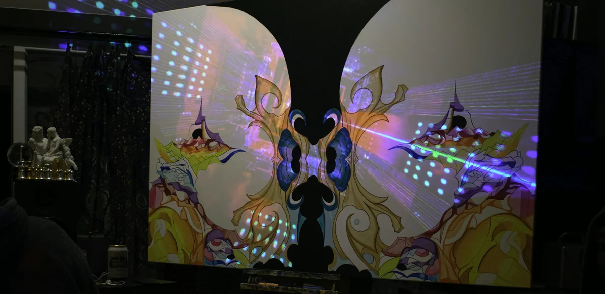 Brecht, Corbeel, illustration, art, work, photography, outside, inside, light, composition, - foldable led screen