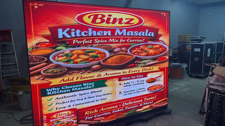 led screen for retail usage