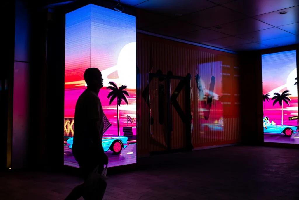 Led backlit trade show 2 - LED backlit trade show displays illustration