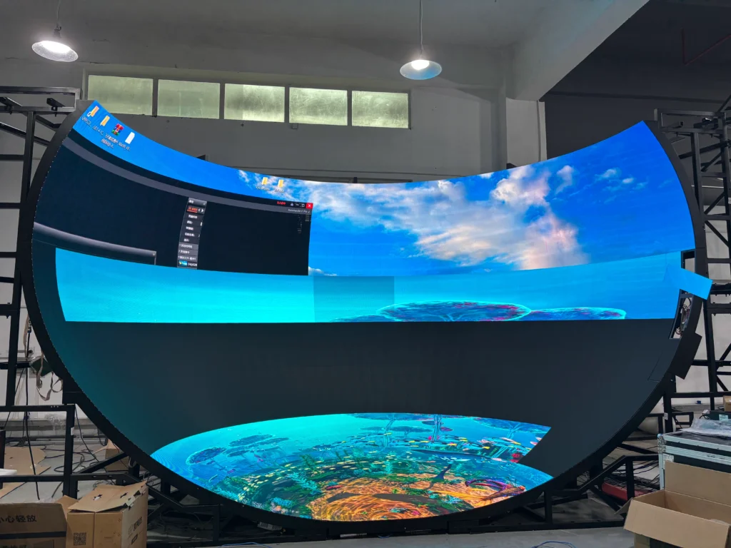 3D immersive experience led wall