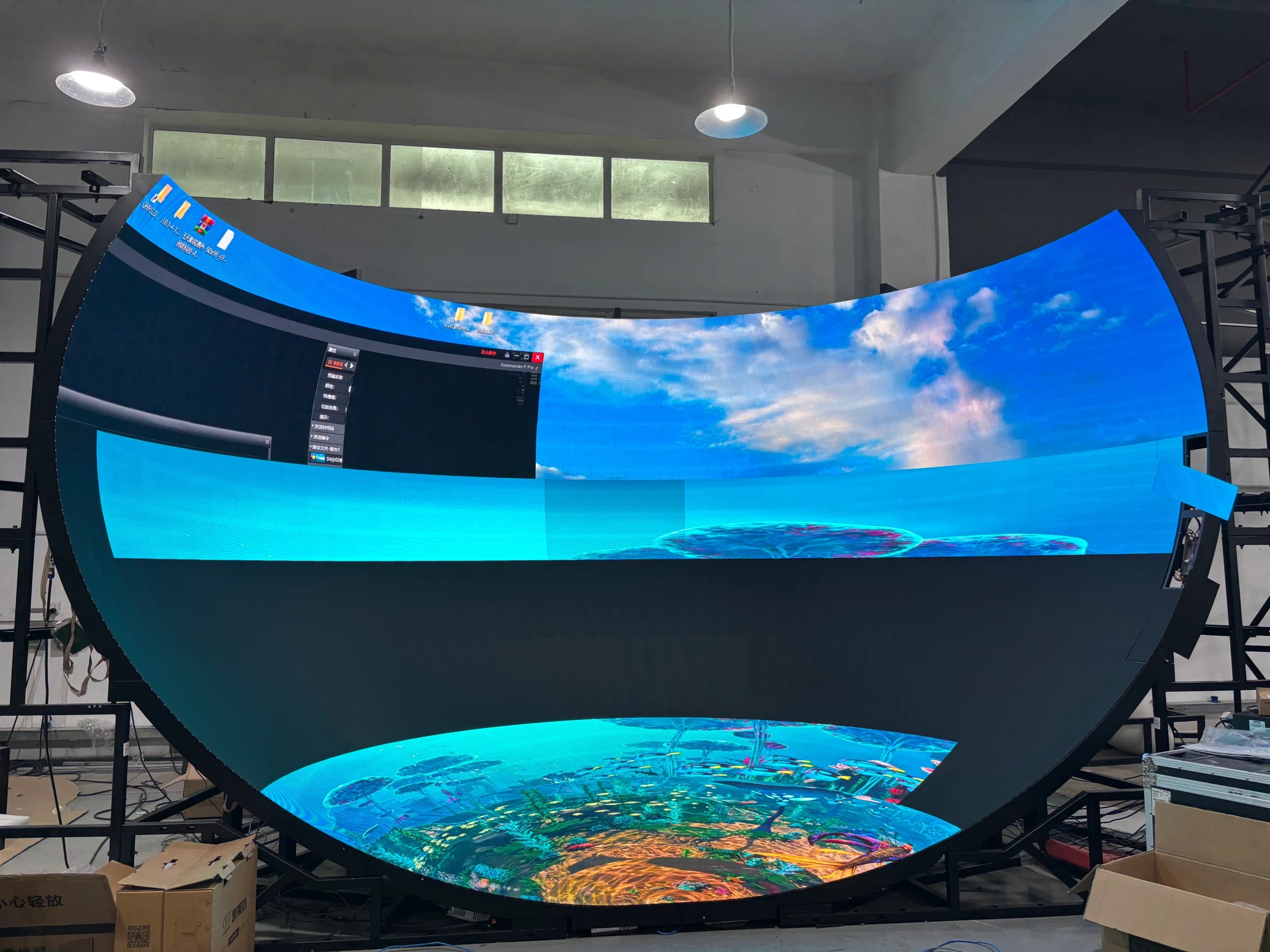 3D immersive experience led wall