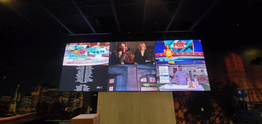 A LED SCREEN TV installed at home
