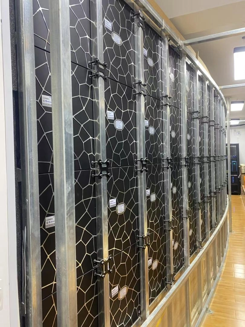 curve installation with frames