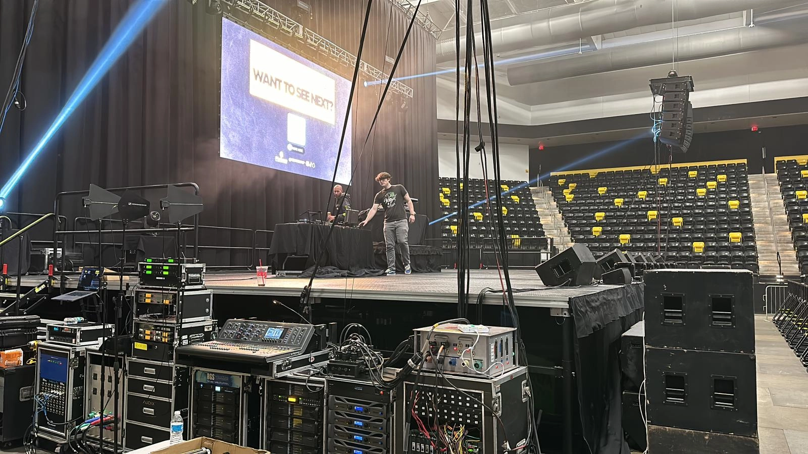 stage with led walls