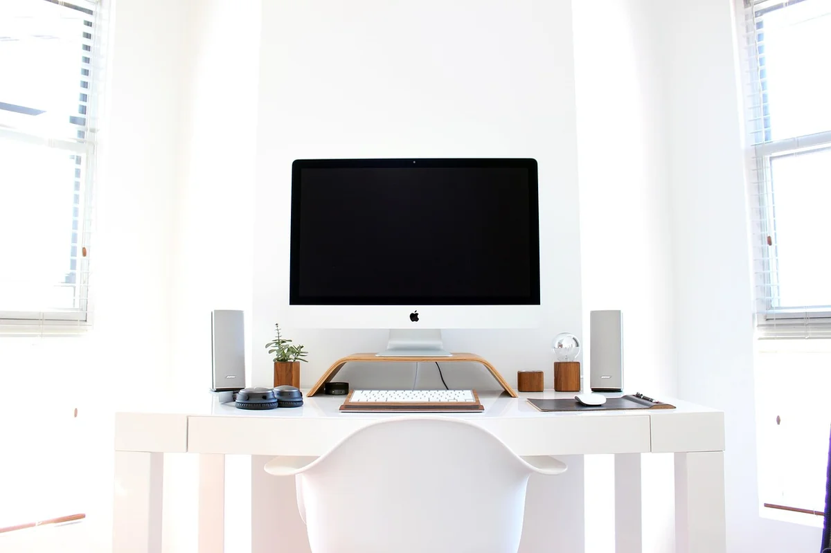 apple, chair, computer, desk, table, technology, workspace, pc, home office, workstation, computer, computer, computer, computer, computer, desk, technology, home office - big screen monitors for churches