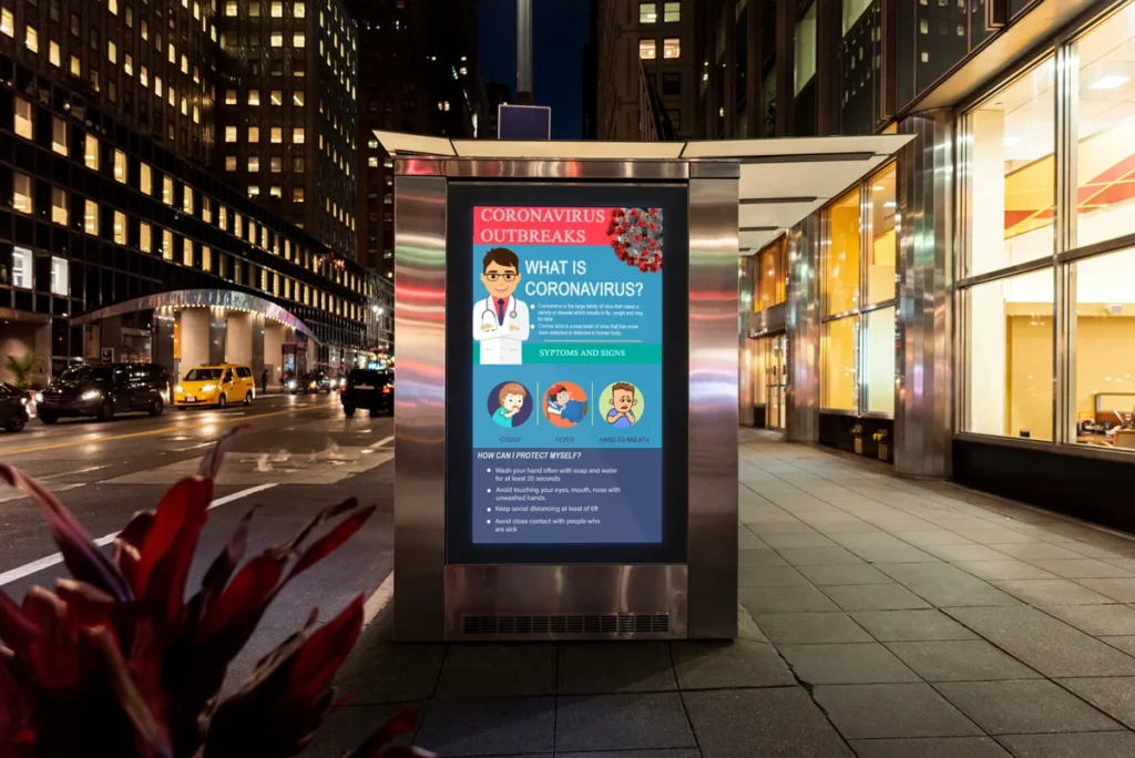 Digital poster display 6 - digital poster display illustration