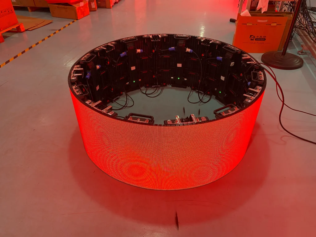 flexible led screen- 8 panels with diamteres 1.25m