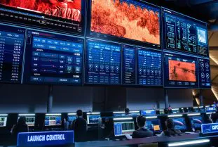control room-led video wall