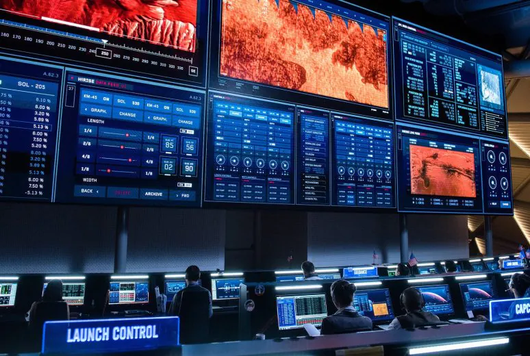 control room-led video wall